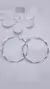 Aros argollas fasetadas