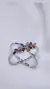 Anillo cruzado plata