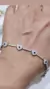 Pulsera plata corazones - Joyas Maia
