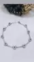 Pulsera plata corazones - comprar online