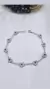 Pulsera plata corazones