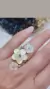 Anillo plata tres flores nacar - tienda online