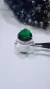 Anillo plata gota esmeralda - tienda online