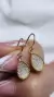 Aros gotas plata dorado - comprar online