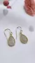 Aros gotas plata dorado - comprar online