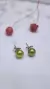 Aros plata perlas cultivadas verdes - comprar online