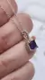 Colgante plata amatista - Joyas Maia