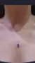 Colgante plata gota amatista - Joyas Maia