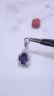Colgante plata gota amatista - comprar online