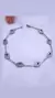 Pulsera plata ojitos - comprar online
