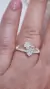 Imagen de Anillo doble plata corazon