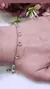 Pulsera plata cristales - comprar online