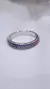 Anillo plata multicolores