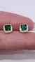 Aros plata esmeralda - Joyas Maia