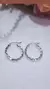 Aros argollas plata fasetada en internet