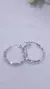 Aros argollas plata fasetada - comprar online