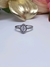 Anillo plata hoja