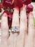 Anillo Plata Y Oro 18Kl Oval - tienda online