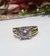Anillo Solitario Plata Y Oro