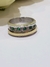 Anillo plata y oro medio sin fin