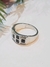 Anillo Plata Onix Carre - comprar online