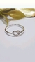 Anillo plata corazón