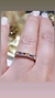 Anillo medio sin fin plata y oro - Joyas Maia