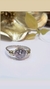 Anillo Plata Y Oro Solitario