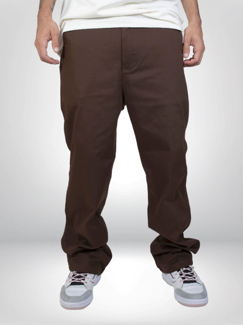 calça chinoflex marrom