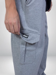 calça moletom cargo mescla - comprar online