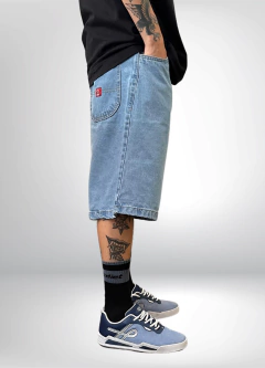 jorts washed azul - loja online