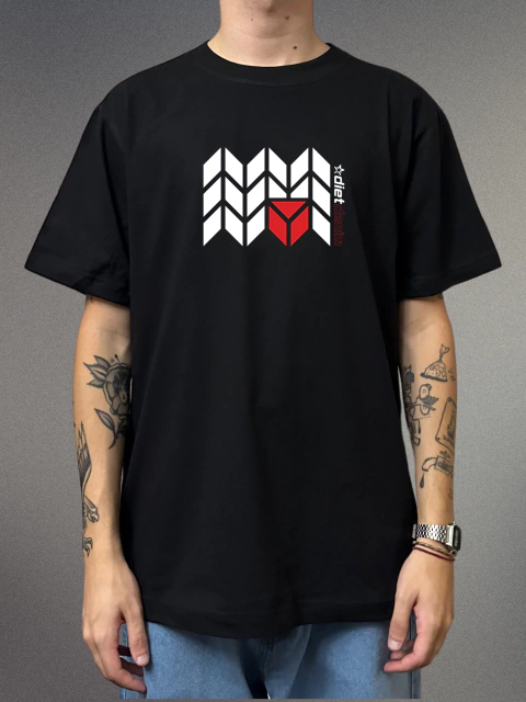 camiseta masculina denim cube preta - comprar online