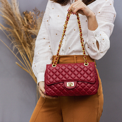 BOLSA PRECIOSA MÉDIA - VERMELHO CEREJA - comprar online