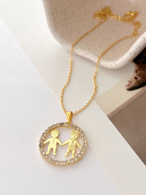 Colar T48 - Banho De Um Milésimo De Ouro 18K - comprar online