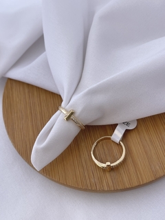Anel H102 Dourado - Bijuteria Importada - comprar online