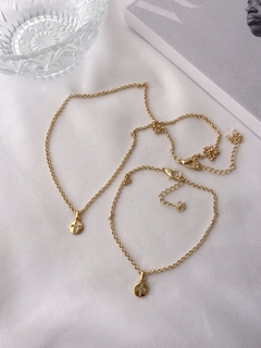 Conjunto L306 Dourado - Banho de um milésimo de Ouro 18K - comprar online