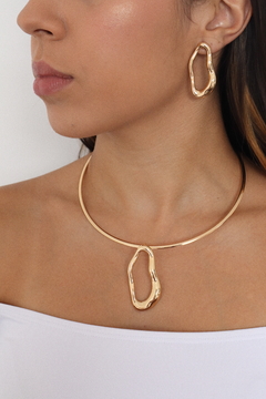 Conjunto L32 Colar e Brinco - Bijuteria Importada - comprar online