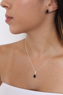 Conjunto L25 Colar e Brinco - Banho de Um Milésimo De Prata 925 - comprar online
