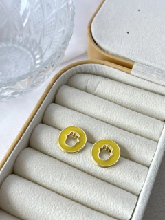 Brinco W66 Amarelo - Banho de Verniz Cataforético