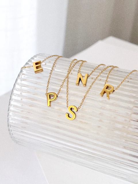 Colar De Letras D157 - Inox - comprar online