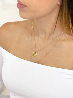Colar Triplo D126 - Banho De Um Milésimo De Ouro 18K na internet