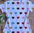 Tshirt Baby Look - Corações - Produção