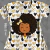 Tshirt Baby Look - Afro Corações - Produção