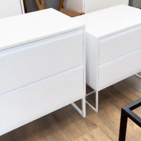 Juego de Dormitorio Cómoda + Mesas de luz BLACK