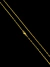 Corrente Elo Cadeado 2mm - 5g - Banhada a Ouro 18K