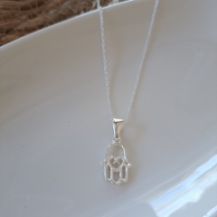 Collar Hamsa Plata