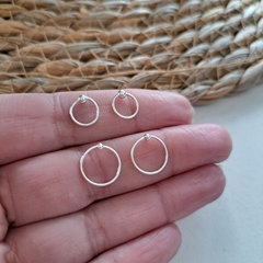 Argollitas Dot Plata