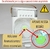 Mini Climatizador de Ar Ventilador Com Reservatório Para Água E Gelo Portátil