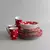 Set de Vajilla 16 Piezas Royal Porcelain Circles Red Volf