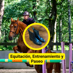 Botas cortas de cuero Equitacion - Tiendaegua